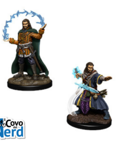 D&D Human Wizard Male (x2) - Nolzur's Marvelous Miniatures - WZK90011