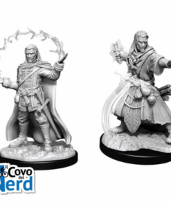 Alternative view of D&D Human Wizard Male (x2) - Nolzur's Marvelous Miniatures - WZK90011