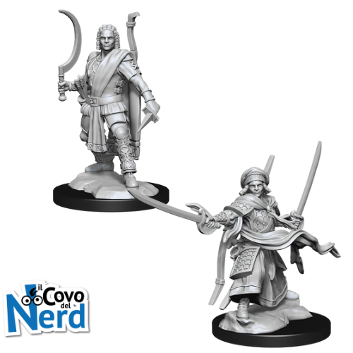 Alternative view of D&D Human Ranger Male (x2) - Nolzur's Marvelous Miniatures - WZK90142