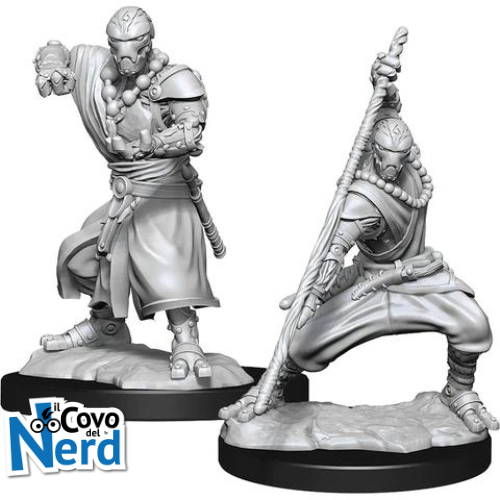 Alternative view of D&D Warforged Monk Male (x2) - Nolzur's Marvelous Miniatures - WZK90234