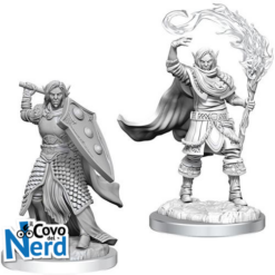 Alternative view of D&D Elf Cleric Male (x2) - Nolzur's Marvelous Miniatures - WZK90404