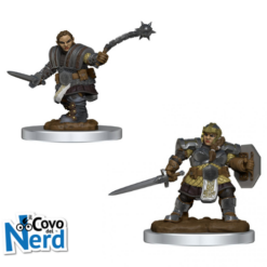 D&D Dwarf Fighter Female (x2) - Nolzur's Marvelous Miniatures - WZK90406
