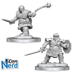 Alternative view of D&D Dwarf Fighter Female (x2) - Nolzur's Marvelous Miniatures - WZK90406