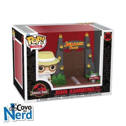 Funko POP! Town: Jurassic Park - John Hammond w/Gates Special Edition 30
