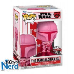 Funko POP! Star Wars: Valentines - The Mandalorian w/Grogu Special Edition 498