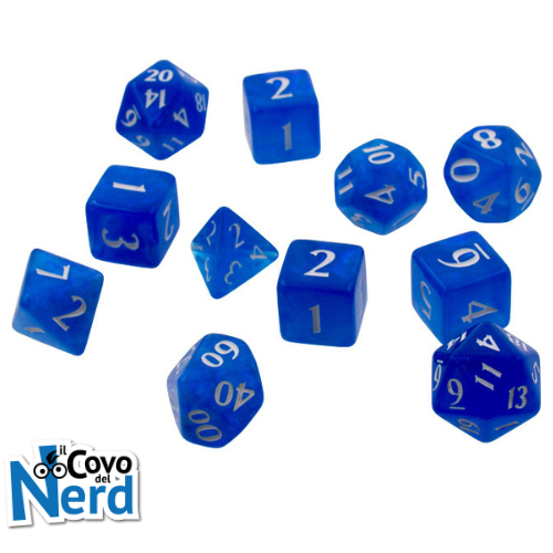 Set 11 Dadi Eclipse Pacific Blue