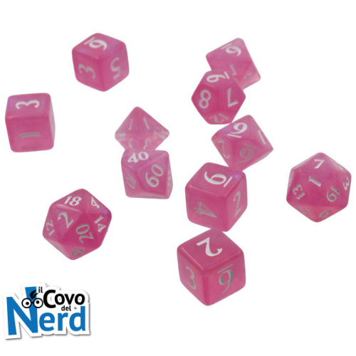 Set 11 Dadi Eclipse Hot Pink