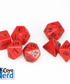 Set 7 Dadi Red w/Black