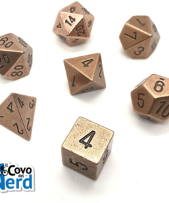Set 7 Dadi Specialty Solid Metal Copper - Chessex 27024