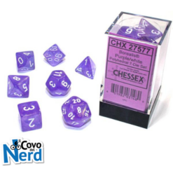 Set 7 Dadi Borealis Purple /White Luminary