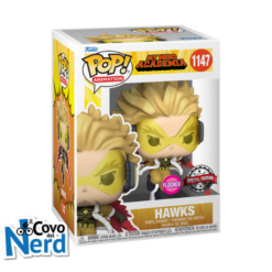 Funko POP! Animation: My Hero Academia - Hawks (Flocked)