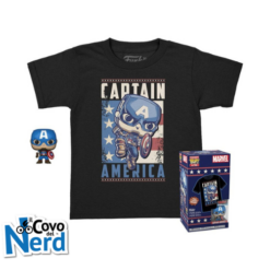 Funko POP! & Tee: Marvel - Captain America