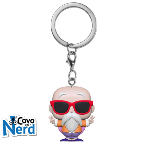 Alternative view of Funko POP! Keychain: Dragon Ball Z – Master Roshi (Peace Sign)
