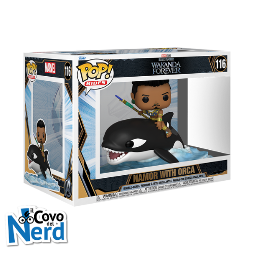 Funko POP! Ride SPDLX: Black Panther Wakanda Forever - Namor w/Orca 116