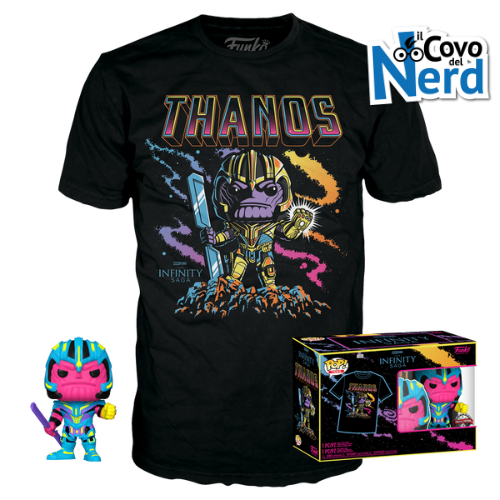 Funko POP! & Tee: Marvel - Thanos Blacklight