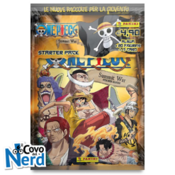 One Piece Summit War - Starter Pack Album + 5 bustine figurine e card