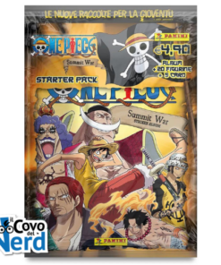 One Piece Summit War - Starter Pack Album + 5 bustine figurine e card
