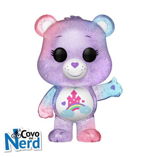 Alternative view of Funko POP! Animation: Care Bears 40th - Care-a-Lot Bear Bundle Chase Exclusive (Glitter)1205 1+1