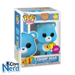 Funko POP! Animation: Care Bears 40th - Champ Bear Chase Exclusive (Flocked) 1203
