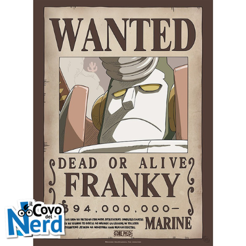 ONE PIECE - Poster "Wanted Franky" (52x35) GBYDCO235