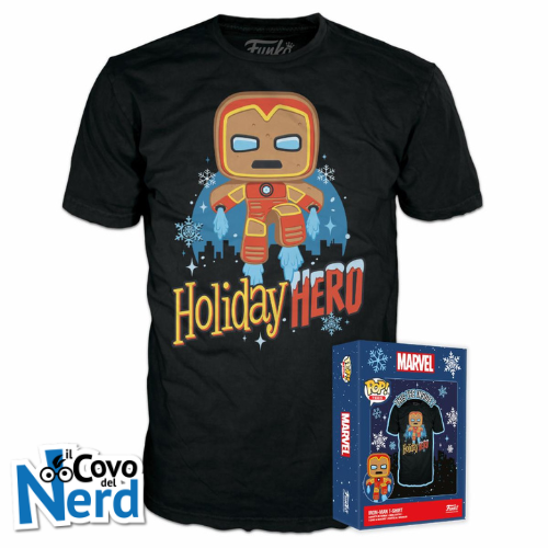 Funko Boxed Tee: Marvel - Gingerbread Iron Man