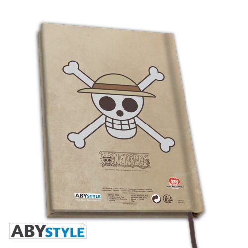 Alternative view of One Piece - Wanted Luffy - Notebook A5 - ABYANOT025