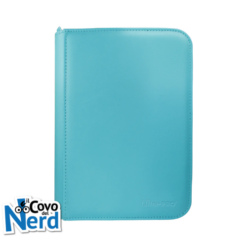 Vivid Zippered 4-Pocket PRO-BINDER - Light Blue