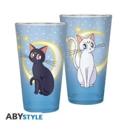 Alternative view of Sailor Moon - Luna & Artemis - Large Glass 400ml - ABYVER204