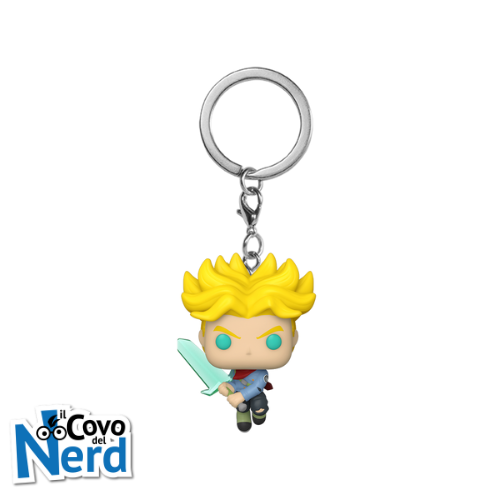 Alternative view of Funko POP! Keychain: Dragon Ball Super - Super Saiyan Trunks w/Sword