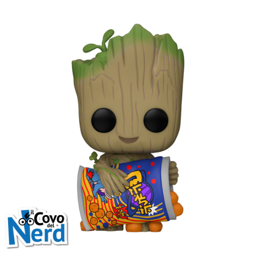 Alternative view of Funko POP! Marvel: I Am Groot - Groot w/Cheese Puffs 1196