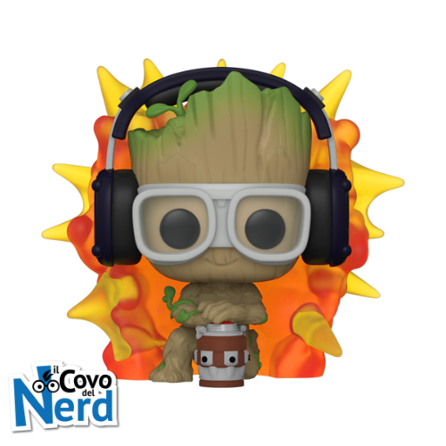 Alternative view of Funko POP! Marvel: I Am Groot - Groot w/Detonator 1195