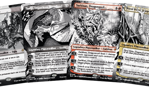 Alternative view of Secret Lair Borderless Planeswalkers WPN Exclusive Magic The Gathering - ENG