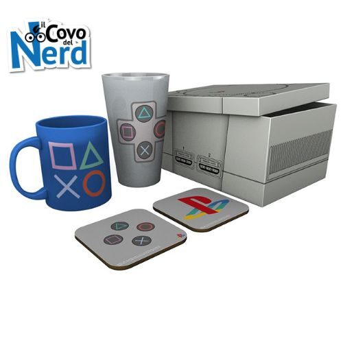 Playstation Gift Set Glass + Mug + 2 Coasters Classic 2019 GFB0075