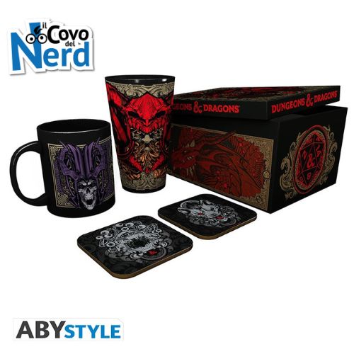 Dungeons & Dragons Gift Set Glass XXL + Mug + 2 Coasters GFB0100