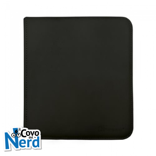 Black - 12-Pocket Zippered PRO-Binder - Ultra Pro