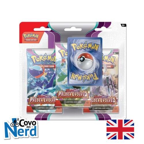 Paldea Evolved 3-Pack Booster - Pokémon TCG - ENG