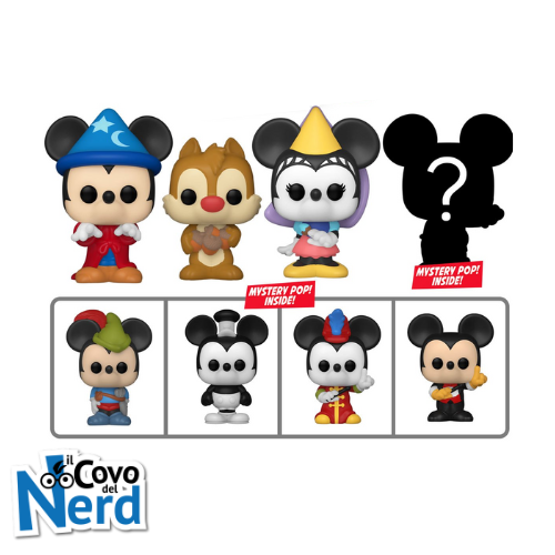 Alternative view of Bitty Pop! Disney: Sorcerer Mickey 4 Pack