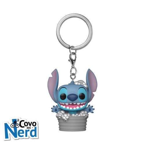Alternative view of Funko POP! Keychain: Disney Lilo & Stitch – Stitch in Bathtub