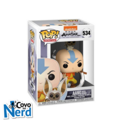 Funko POP! Animation: Avatar- Aang w/ Momo 534