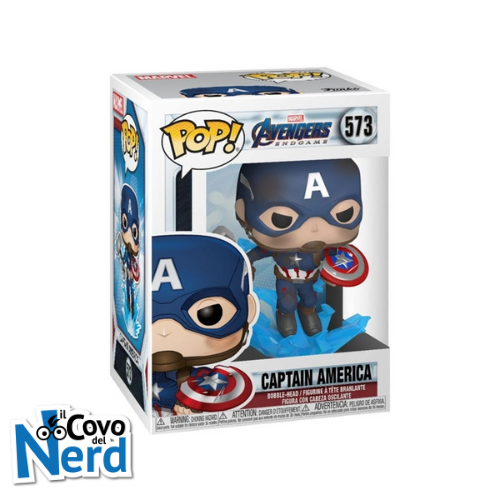 Funko POP! Marvel: Avengers Endgame - Captain America w/BrokenShield&Mjolnir 573