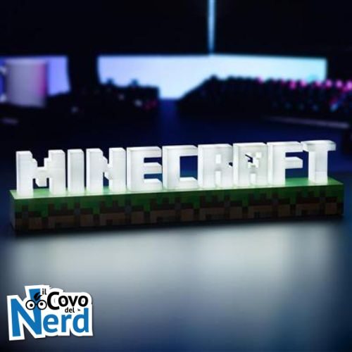 Minecraft Logo Light - Lampada Paladone