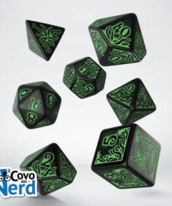 Black & Green Dice Set - Call of Cthulhu - Q-Workshop