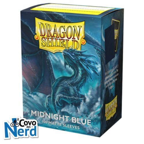Matte Midnight Blue Sleeves (100) Dragon Shield Standard