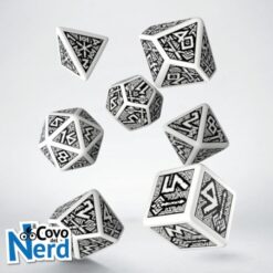 Dwarven White & Black Dice Set - Q-Workshop
