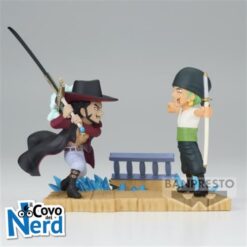 One Piece Figure Diorama: World Collectable Figure - Log Stories - Roronoa Zoro Vs Dracule Mihawk 7cm - 88603