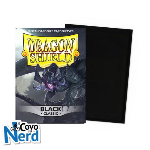 Black Classic Sleeves (100) Dragon Shield Standard