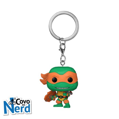 Alternative view of Funko POP! Keychain: Teenage Mutant Ninja Turtles Mutant Mayhem – Michelangelo
