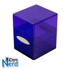 Purple Glitter Satin Cube Deck Box - Ultra Pro