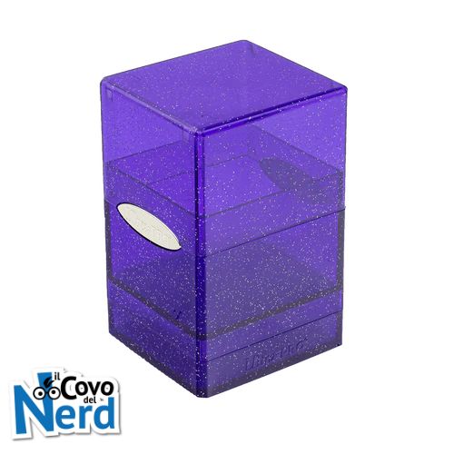 Purple Glitter Satin Tower Deck Box - Ultra Pro
