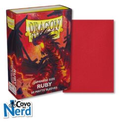 Matte Ruby Sleeves (60) Dragon Shield Japanese